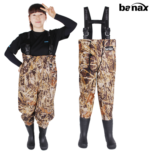바낙스 가슴 장화 남성 여성용 해루질 낚시 갯벌 체험 웨이더 체스타 (RB1901), 290-295mm+사은품, 04.프리미엄 가슴장화 펠트형 RB1901 (실물사진 2)